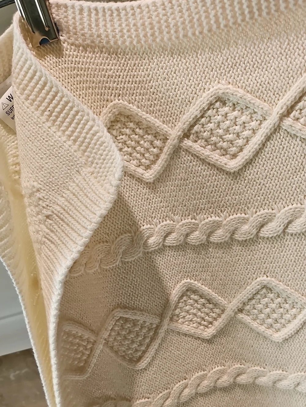 NWOT Rabbit+Bear Organic Cotton Baby Blanket By Emily And Oliver